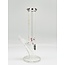 CRYSTAL GLASS 14'' STRAIGHT TUBE ICE CATCHER BONG 7MM C2163