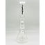 CRYSTAL GLASS 15''  BEAKER BASE ICE PINCH WITH MATRIX PERC  C4058