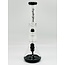CRYSTAL GLASS 15''  BEAKER BASE ICE PINCH WITH MATRIX PERC  C4058