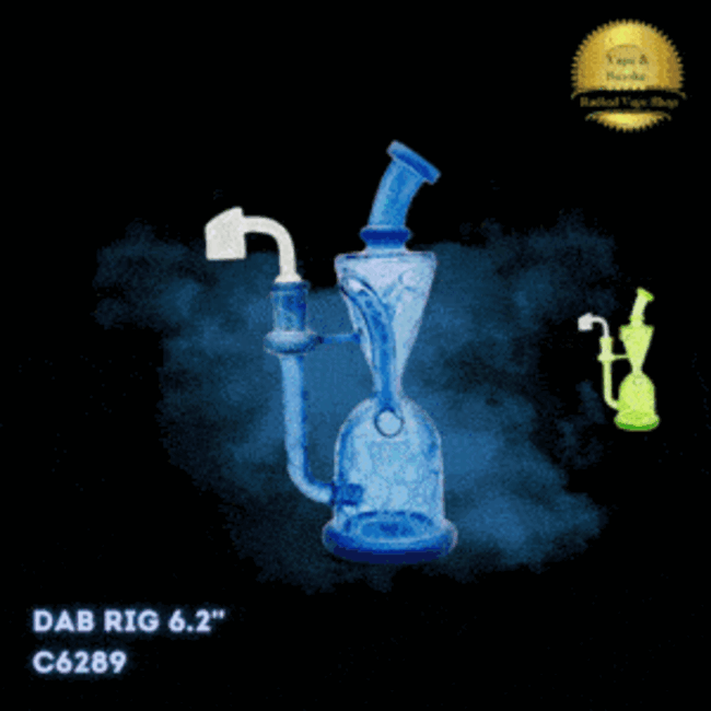 CRYSTAL GLASS 6.2'' DOUBLE RECYCLER WITH SAND BLASTING  C6289