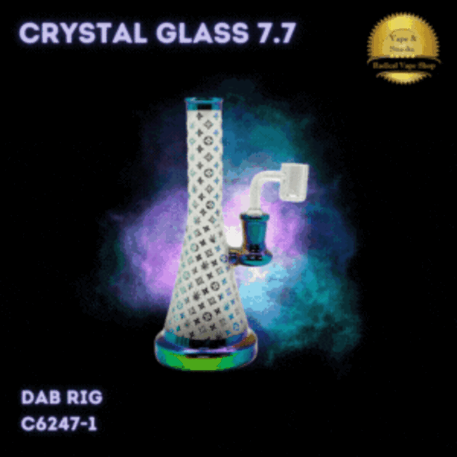 CRYSTAL GLASS 7.7" DAP RIG C6247-1