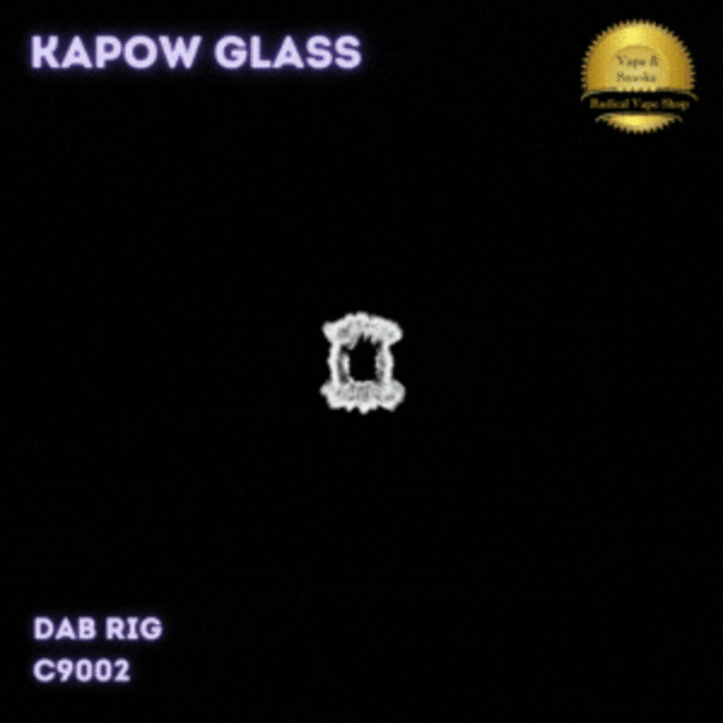 KAPOW 8.5'' DOUBLE ARM SHOWERHEAD PERC BARREL  RIG C9002