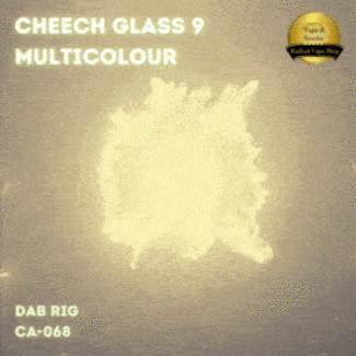 CHEECH GLASS 9'' MULTI COLOUR  DAP RIG CA-068