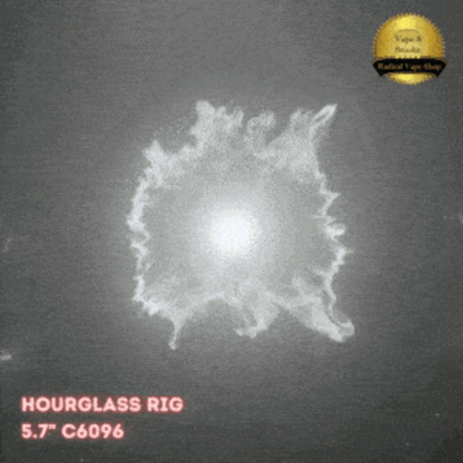 CRYSTAL GLASS 5.7'' MINI HOURGLASS RIG  C6096