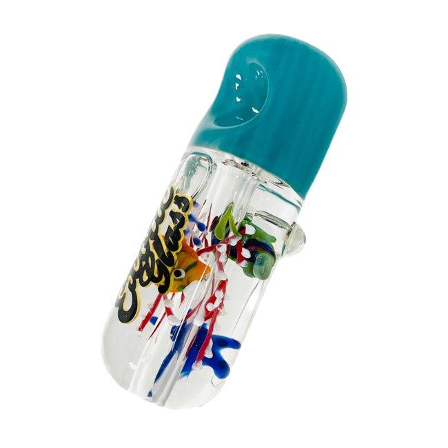 EXOTIC 4'' FISH GLYCERIN PIPE CS140