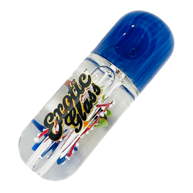 EXOTIC 4'' FISH GLYCERIN PIPE CS140