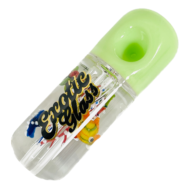 EXOTIC 4'' FISH GLYCERIN PIPE CS140