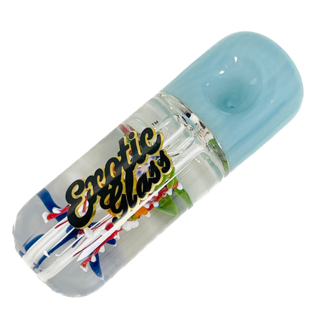 EXOTIC 4'' FISH GLYCERIN PIPE CS140