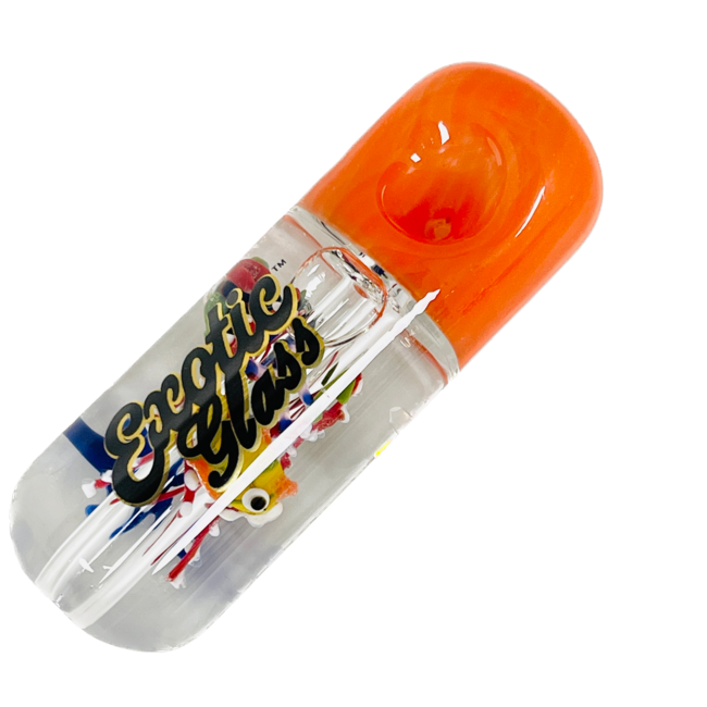 EXOTIC 4'' FISH GLYCERIN PIPE CS140