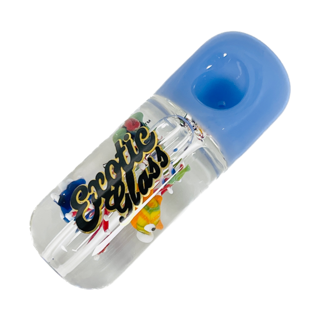 EXOTIC 4'' FISH GLYCERIN PIPE CS140