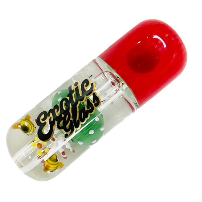 EXOTIC 4'' MUSHROOM GLYCERIN PIPE C139