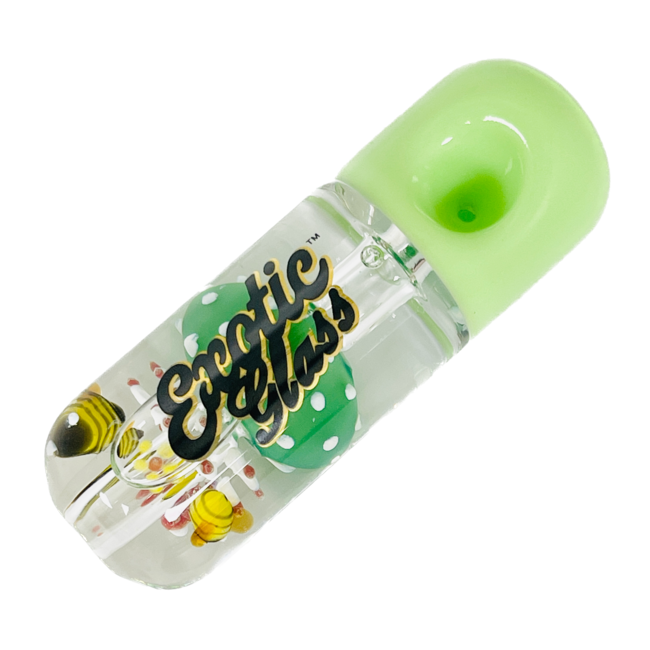 EXOTIC 4'' MUSHROOM GLYCERIN PIPE C139