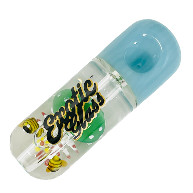 EXOTIC 4'' MUSHROOM GLYCERIN PIPE C139