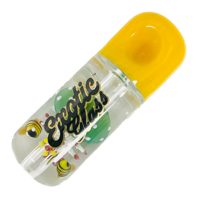 EXOTIC 4'' MUSHROOM GLYCERIN PIPE C139