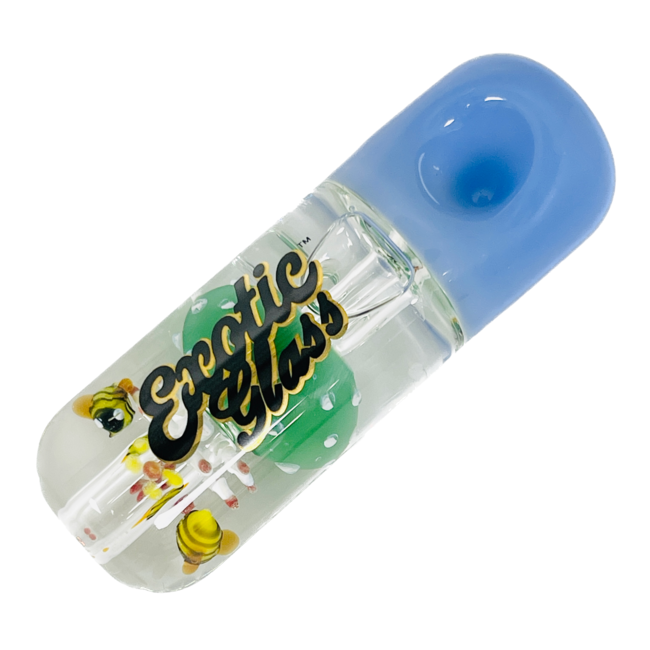 EXOTIC 4'' MUSHROOM GLYCERIN PIPE C139
