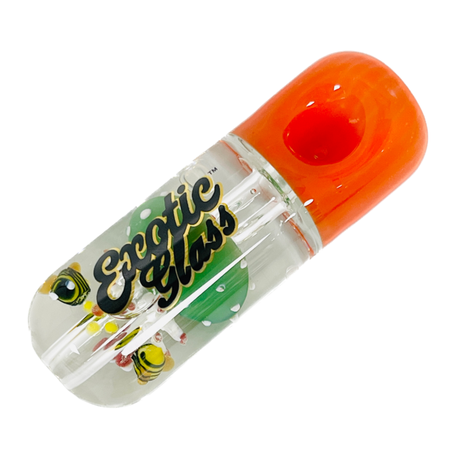 EXOTIC 4'' MUSHROOM GLYCERIN PIPE C139