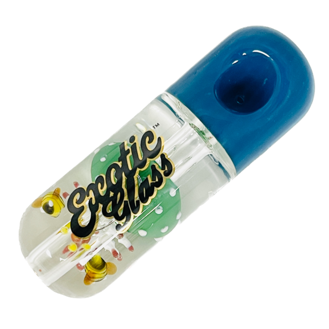 EXOTIC 4'' MUSHROOM GLYCERIN PIPE C139