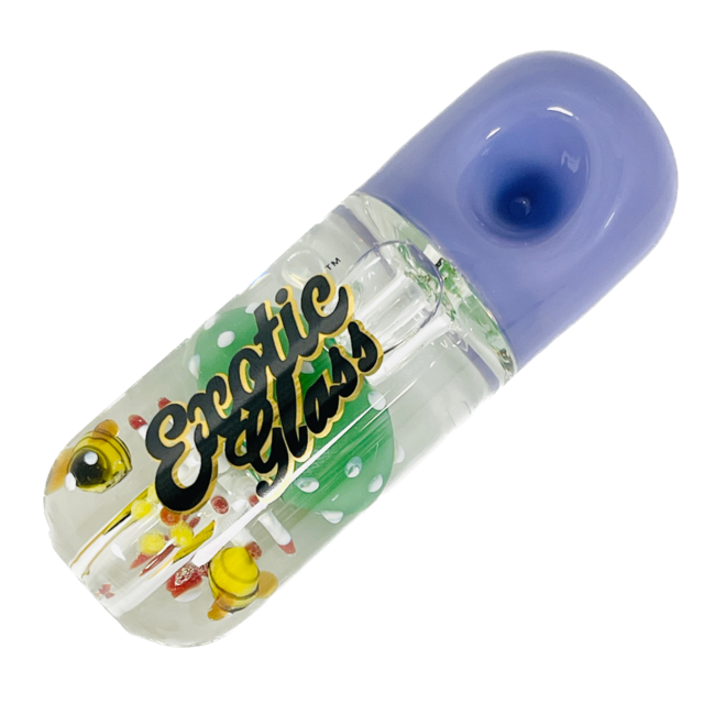 EXOTIC 4'' MUSHROOM GLYCERIN PIPE C139