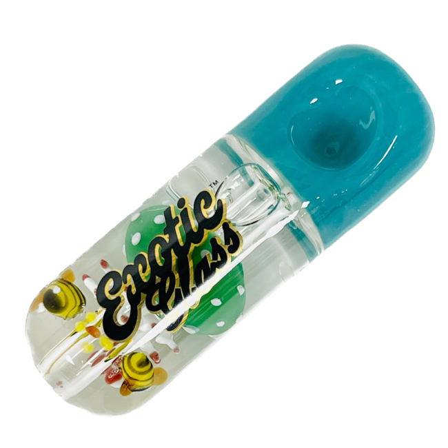 EXOTIC 4'' MUSHROOM GLYCERIN PIPE C139