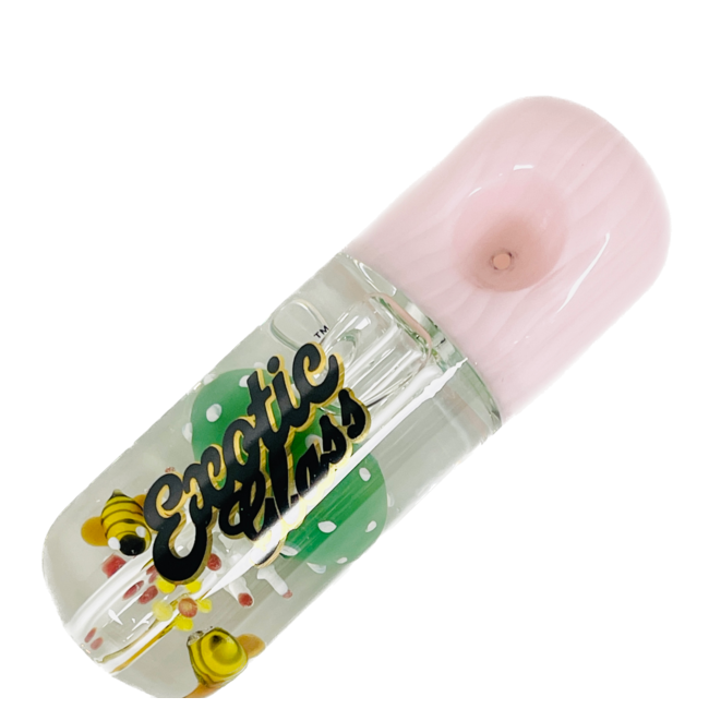 EXOTIC 4'' MUSHROOM GLYCERIN PIPE C139