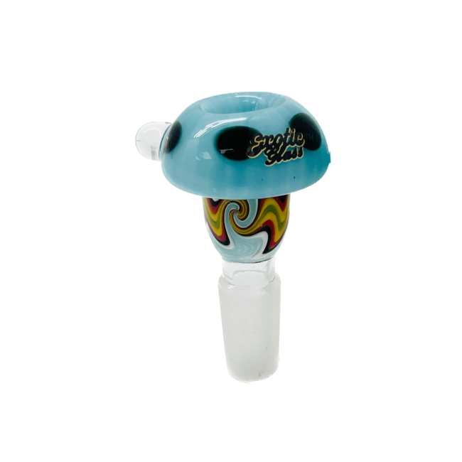 EXOTIC 14MM MUSHROOM GLSSS BOWL CC460