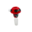 EXOTIC 14MM  MUSHROOM GLSSS BOWL CC460