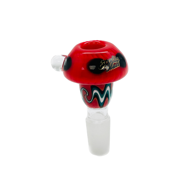 EXOTIC 14MM MUSHROOM GLSSS BOWL CC460