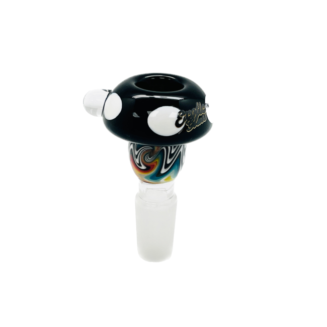 EXOTIC 14MM MUSHROOM GLSSS BOWL CC460