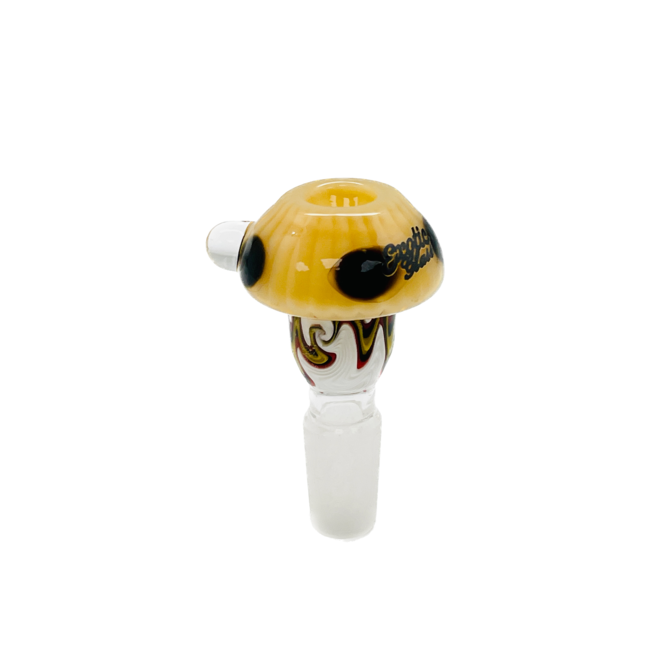 EXOTIC 14MM MUSHROOM GLSSS BOWL CC460