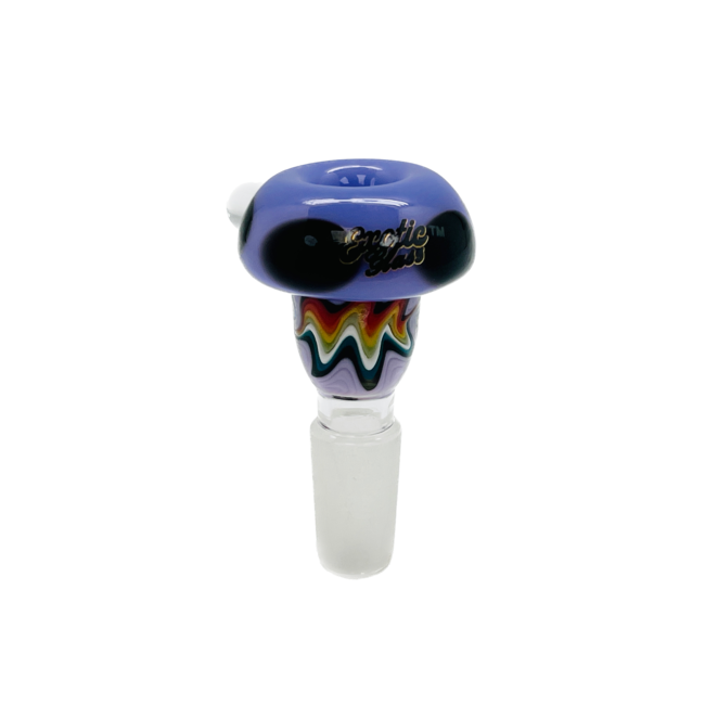 EXOTIC 14MM MUSHROOM GLSSS BOWL CC460