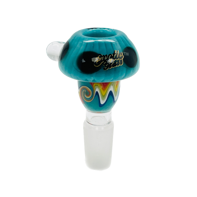 EXOTIC 14MM MUSHROOM GLSSS BOWL CC460