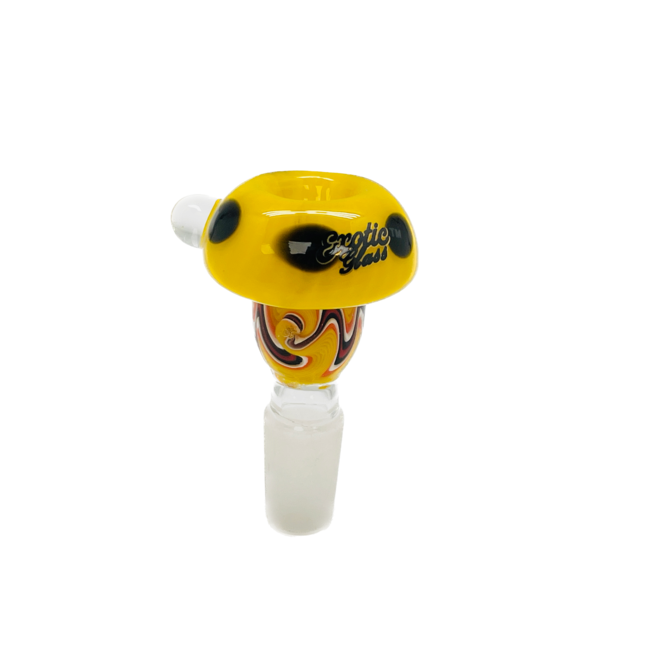 EXOTIC 14MM MUSHROOM GLSSS BOWL CC460