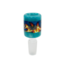 EXOTIC 14MM WIGWAG GLASS BOWL CC459