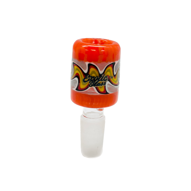 EXOTIC 14MM WIGWAG GLASS BOWL CC459