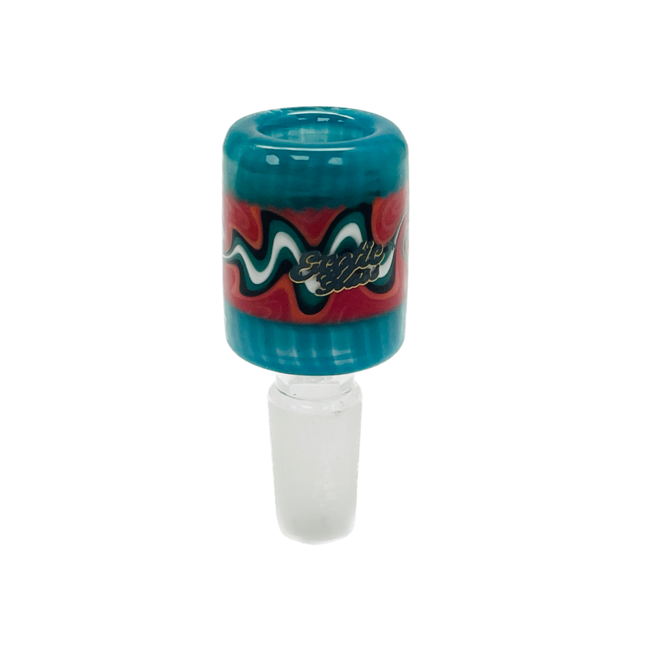 EXOTIC 14MM WIGWAG GLASS BOWL CC459