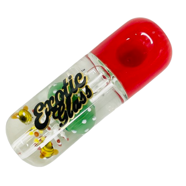 EXOTIC 4'' FISH GLYCERIN PIPE CS140