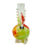 SOFT GLASS 7'' MINI ROUND WAVE BASE WITH RING GRIP WATER BONG