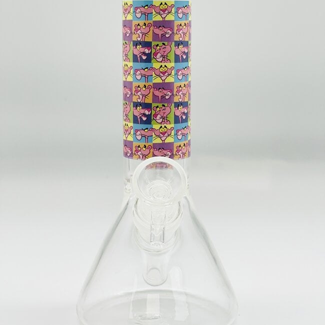 8'' THE PINK PATHER BEAKER BONG R-20