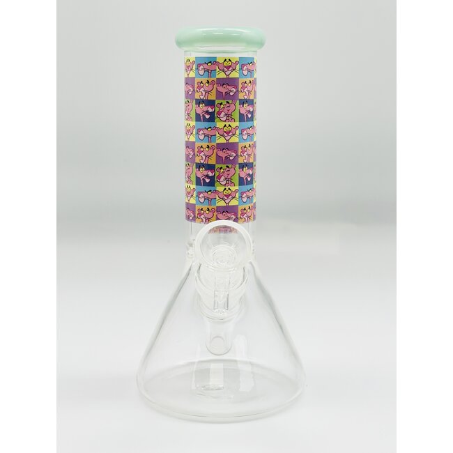 8'' THE PINK PATHER BEAKER BONG R-20