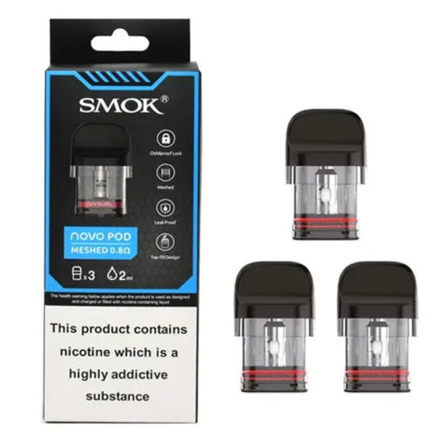 SMOK SMOK NOVO REPLACEMENT TOP -FILL POD(3 PCS)