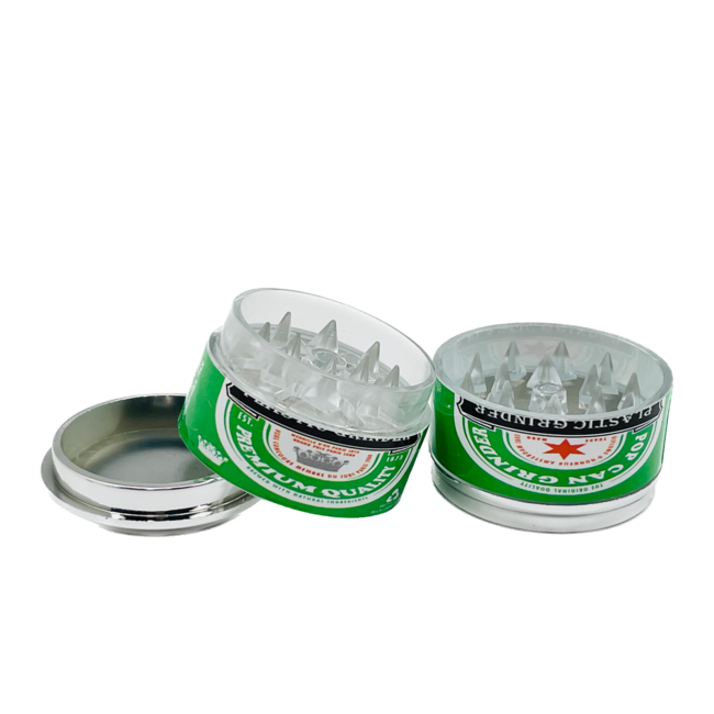 4 PIECE  1.5'' PLASTIC CANS GRINDER