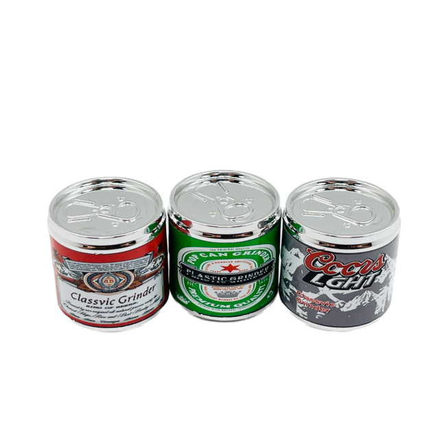 4 PIECE  1.5'' PLASTIC CANS GRINDER