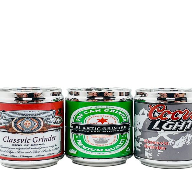 4 PIECE  1.5'' PLASTIC CANS GRINDER