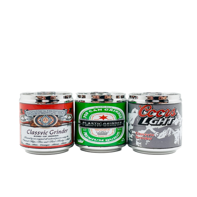 4 PIECE  1.5'' PLASTIC CANS GRINDER