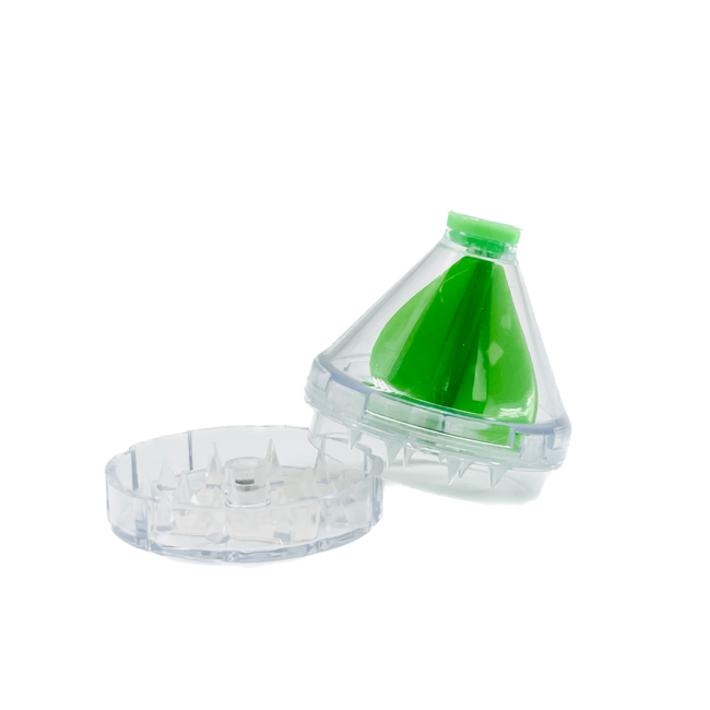 2 PIECE  CONE FILTER PLASTIC GRINDER