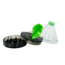2 PIECE  CONE FILTER PLASTIC GRINDER