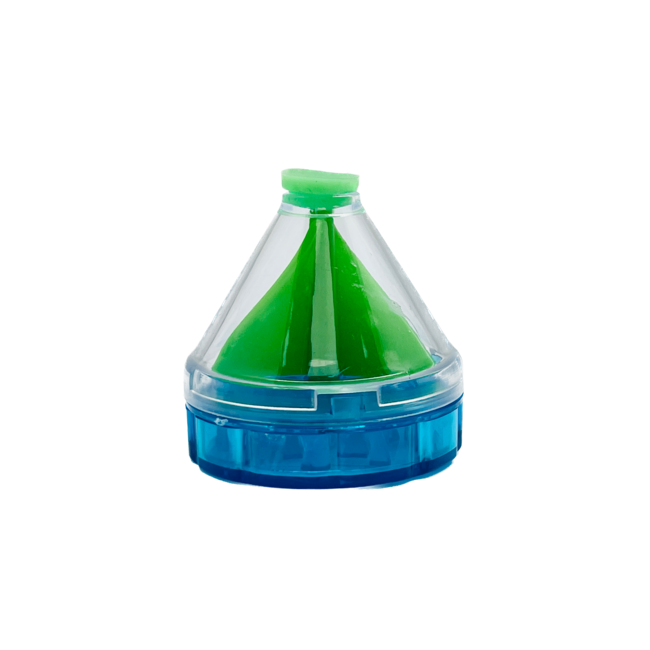 2 PIECE  CONE FILTER PLASTIC GRINDER