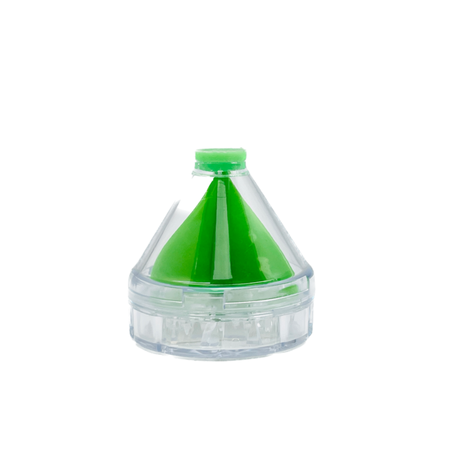 2 PIECE  CONE FILTER PLASTIC GRINDER