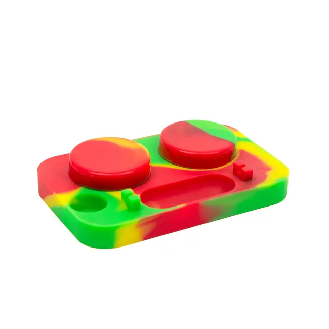 KAPOW SILICONE DAB/OIL TRAY WITH CONTAINER