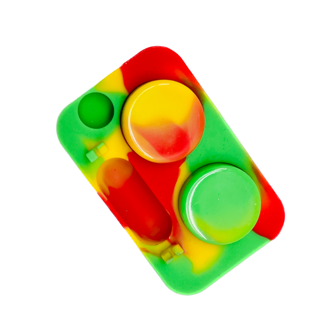 KAPOW SILICONE DAB/OIL TRAY WITH CONTAINER